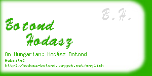 botond hodasz business card