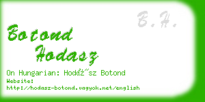 botond hodasz business card